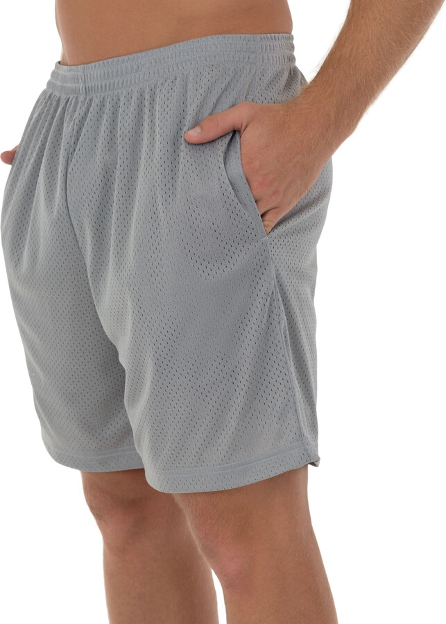 Athletic Works Men's and Big Men's 8" Active Rice Hole Mesh Shorts, up to 5XL