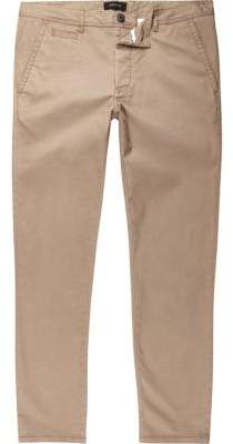 River Island Mens Light brown stretch skinny chino trousers