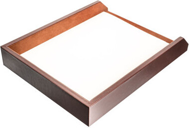 Bramfield Front-Load Letter Tray in Chocolate Brown