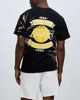 Thumbnail for your product : Mitchell & Ness Men's Black Printed T-Shirts - NBA '87 World Champs T-Shirt - Los Angeles Lakers - Size L at The Iconic