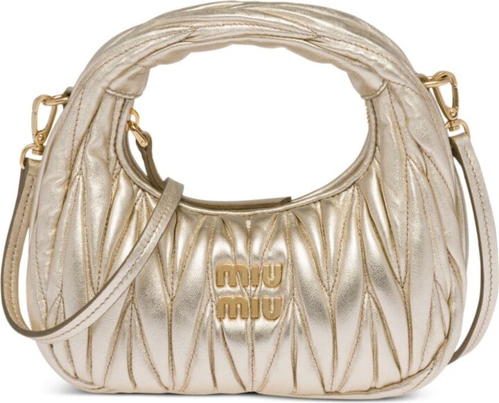 Miu Miu Gold Handbags | ShopStyle