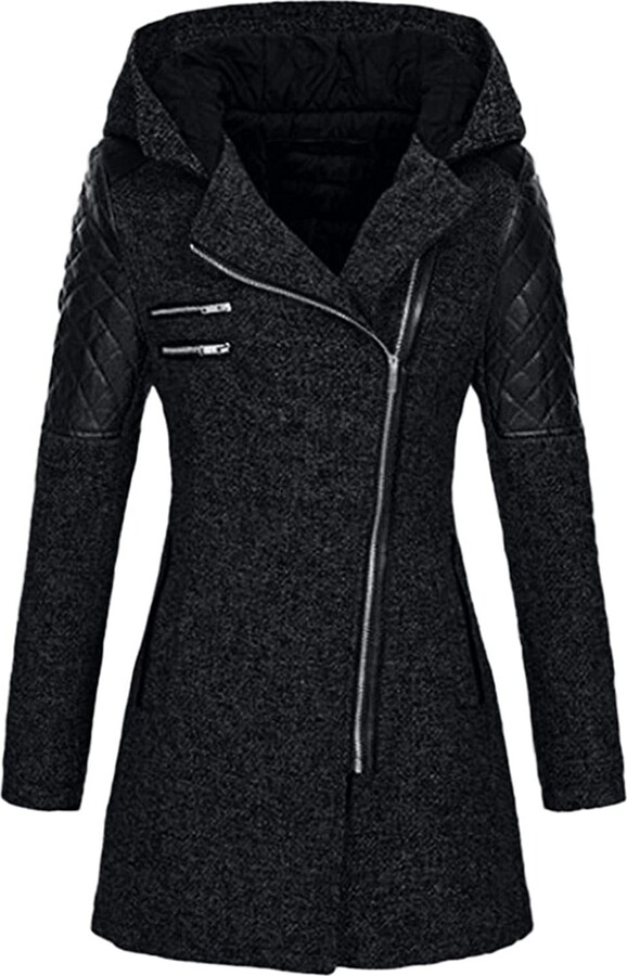 black suede fur lined jacket