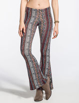 Thumbnail for your product : Full Tilt Floral Ethnic Print Womens Flare Pants