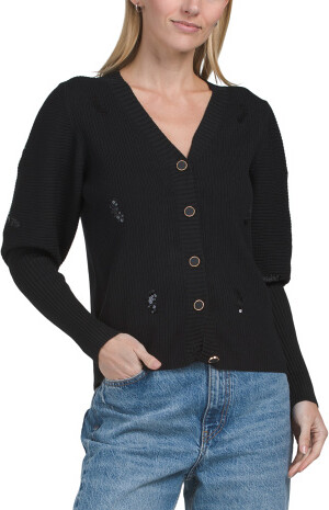 Sequin Plus Size Cardigan ShopStyle