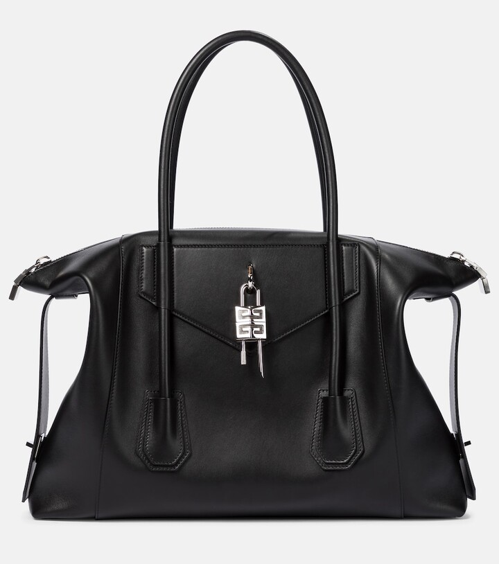 Sparen Sie 7% Givenchy Leder Tote Antigona Lock Soft Medium in Schwarz Damen Taschen Umhängetaschen und Geldbörsen 