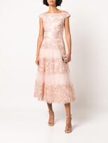 Thumbnail for your product : Tadashi Shoji Floral-Embroidered Flared Midi Dress