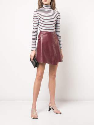 Rosetta Getty wrap-style mini skirt