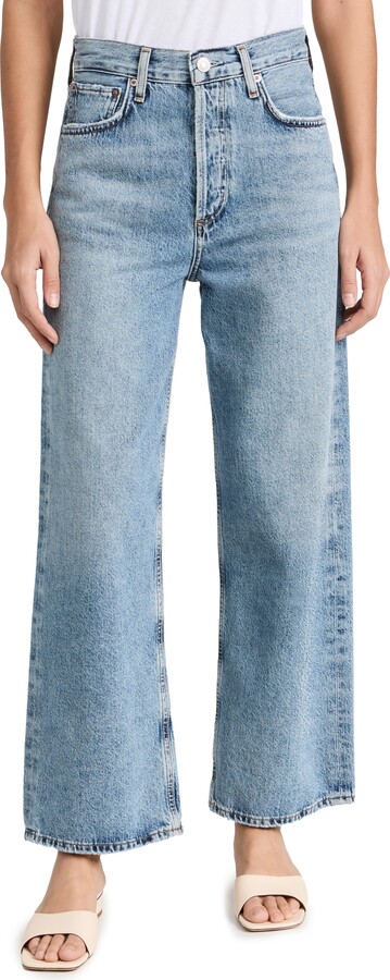 AGOLDE Ren: High Rise Wide Leg Jeans