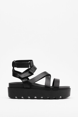 Nasty Gal Womens Cleated Strappy Platform Sandals - ShopStyle