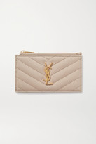 Thumbnail for your product : Saint Laurent Monogramme Quilted Textured-leather Wallet
