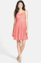 Thumbnail for your product : Ali Ro Scoop Neck Lace Fit & Flare Dress