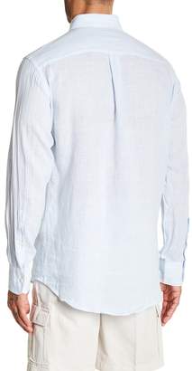 Peter Millar Crown Cool Pinstripe Print Regular Fit Shirt