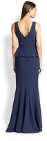 Thumbnail for your product : BCBGMAXAZRIA Crepe Peplum Gown