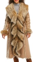 Thumbnail for your product : Fabulous Furs Cascade Faux Suede Faux Fur-Trim Full Coat