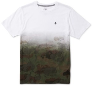 Volcom Big Boys Pounce Dip-Dyed Camouflage T-Shirt