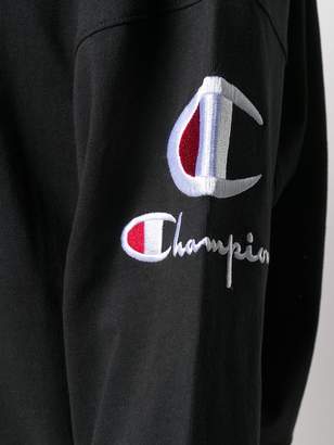Champion logo sleeve hoodie