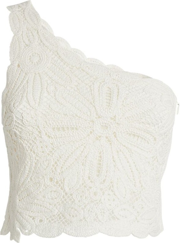 maje one shoulder top