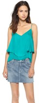 Thumbnail for your product : Myne Loren Silk Double Layer Tank