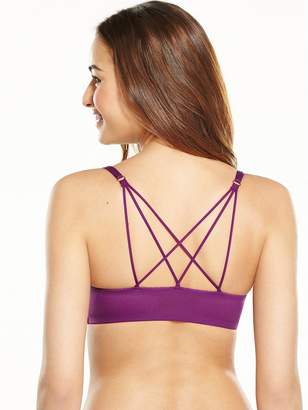 Ted Baker Embroidery Plunge Bra - Purple