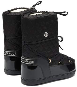 Bogner Tignes Quilted Lace-up Snow Boots - Womens - Black