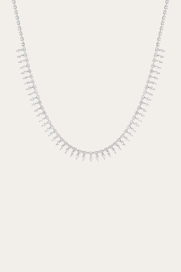 AUrate New York Aurate x Frye: Marquise Fringe Necklace