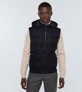 Thumbnail for your product : Thom Sweeney Wool and cashmere-blend down gilet