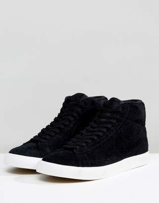 Nike Blazer Mid Sneakers In Black 371761-033