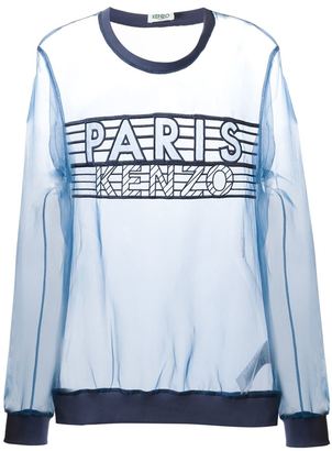 Kenzo 'Paris Kenzo' sheer sweatshirt
