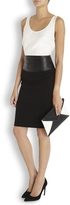 Thumbnail for your product : L'Agence L 'Agence Black leather panelled pencil skirt