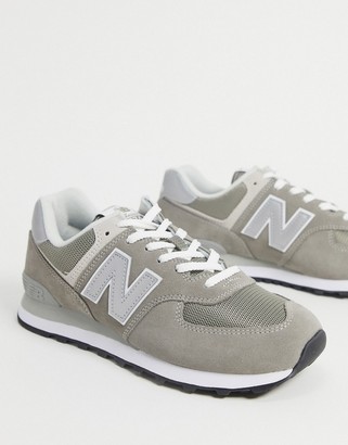 New Balance 574 sneakers in dark grey suede