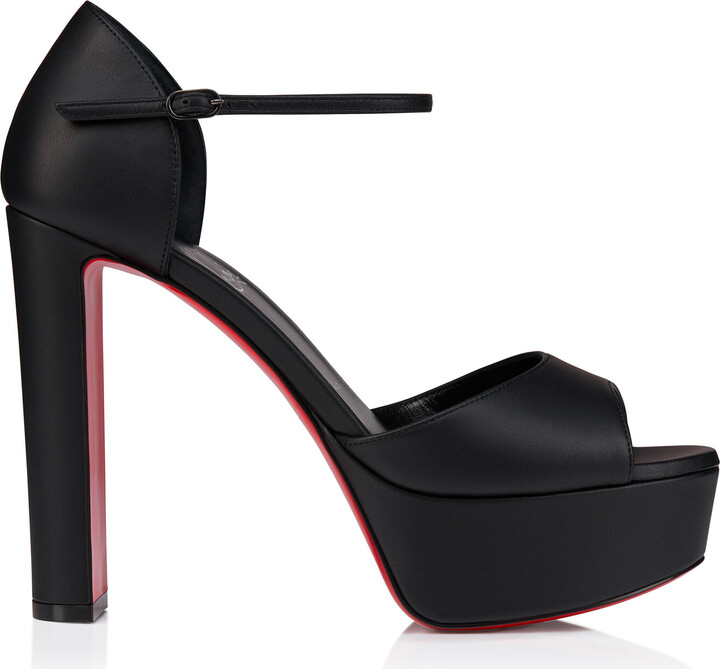 Christian Louboutin Sandaloo 130mm Leather Platform Sandals