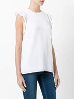 Thumbnail for your product : MICHAEL Michael Kors frill sleeve tank top