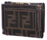 Thumbnail for your product : Fendi Zucca Compact Wallet