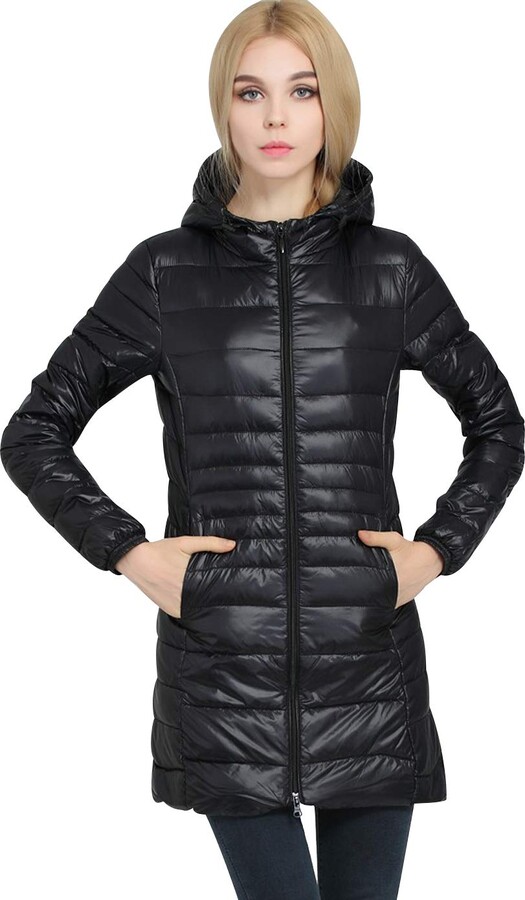 lightweight puffer jacket ladies