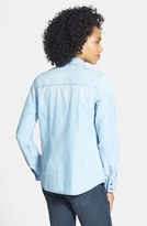 Thumbnail for your product : Halogen Embellished Denim Shirt (Regular & Petite)