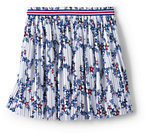 Lands' End Lands' End Little Girls Pleated Print Knit Skirt-Mini Star Print