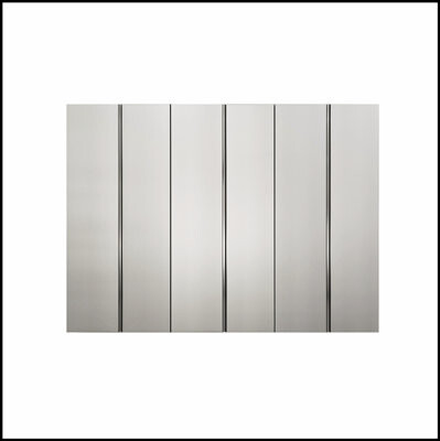 Hokku Designs Nova Series 96 in. W x 72 in. H x 20 in. D Metallic Grey Garage Cabinet Set with Soft Closing and Wall-Mounted Design