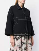 Thumbnail for your product : RED Valentino Stitching Detail Oversized Jacket