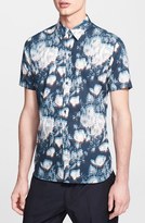 Thumbnail for your product : Paul Smith Slim Fit Short Sleeve Floral Print Shirt