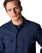 Thumbnail for your product : Eton Blue Two Face Twill Overshirt Made Of Organic Cotton 10000267529