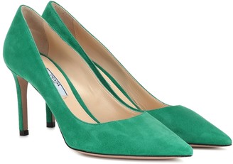 prada green heels