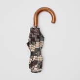 Thumbnail for your product : Burberry Check Print Folding Umbrella