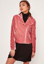 Women Pink Velvet Jacket - ShopStyle