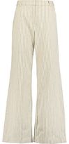 Thumbnail for your product : Zimmermann Pinstriped Twill Wide-Leg Pants