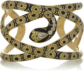 Thumbnail for your product : Isharya Gold-plated enamel serpent cuff