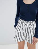 Thumbnail for your product : boohoo Striped Tie Waist Shorts