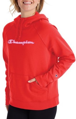 red champion women's hoodie