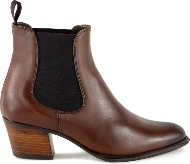 Stivali New York Agora Platform Ankle Boot In Black Leather