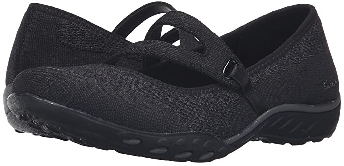 skechers heathered bungee strap mary janes