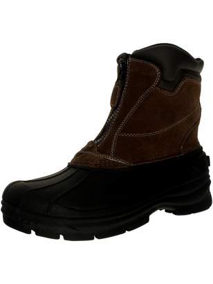 totes Men's Glacier-Zip Ankle-High Leather Boot - 11M